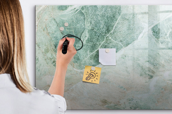 Pizarra magnética de pared con rotulador Tablero moderno para notas y fotos