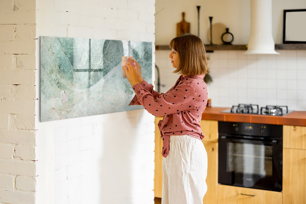 Pizarra magnética de pared con rotulador Tablero moderno para notas y fotos