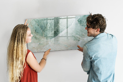 Pizarra magnética de pared con rotulador Tablero moderno para notas y fotos