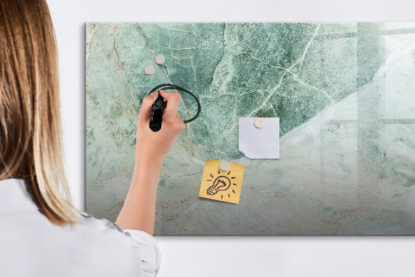Pizarra magnética de pared con rotulador Tablero moderno para notas y fotos