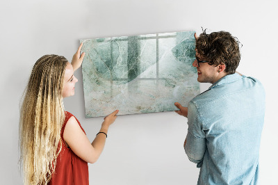 Pizarra magnética de pared con rotulador Tablero moderno para notas y fotos