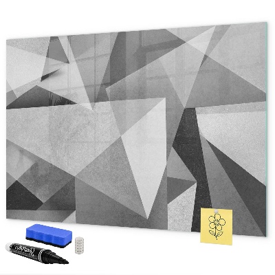 Pizarra magnética de pared con rotulador Tablero moderno para notas y fotos