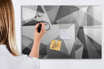 Pizarra magnética de pared con rotulador Tablero moderno para notas y fotos