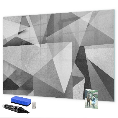 Pizarra magnética de pared con rotulador Tablero moderno para notas y fotos