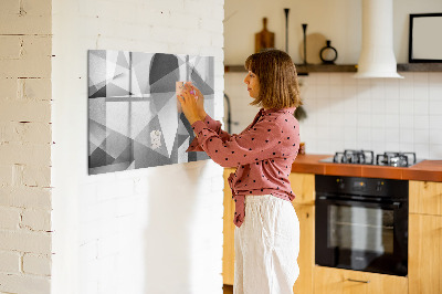 Pizarra magnética de pared con rotulador Tablero moderno para notas y fotos