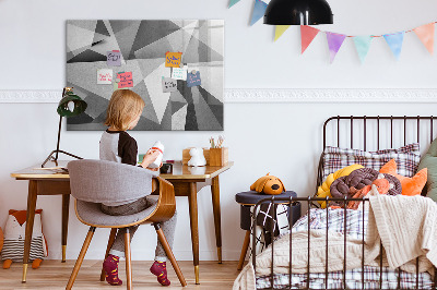 Pizarra magnética de pared con rotulador Tablero moderno para notas y fotos