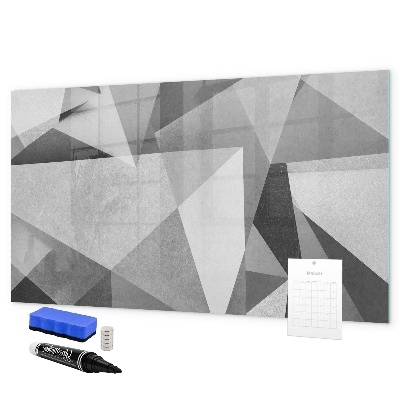 Pizarra magnética de pared con rotulador Tablero moderno para notas y fotos