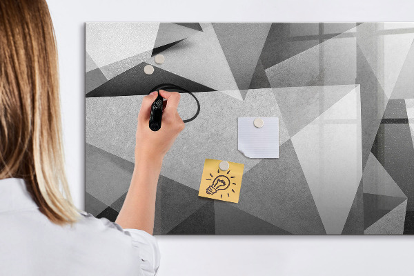 Pizarra magnética de pared con rotulador Tablero moderno para notas y fotos
