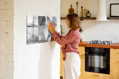 Pizarra magnética de pared con rotulador Tablero moderno para notas y fotos