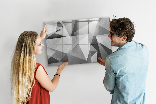 Pizarra magnética de pared con rotulador Tablero moderno para notas y fotos