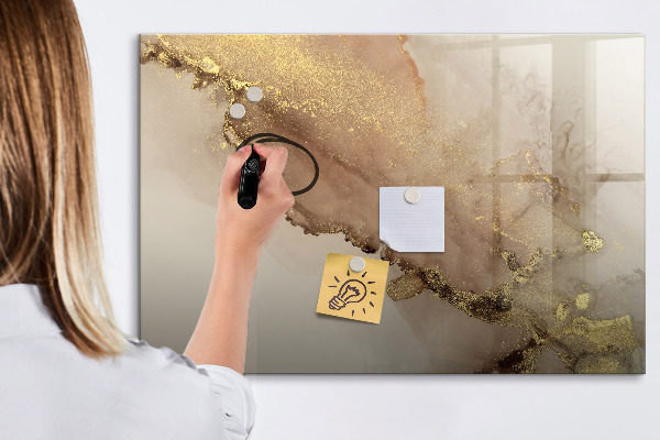 Pizarra magnética de pared con rotulador Tablero moderno para fotos y notas.