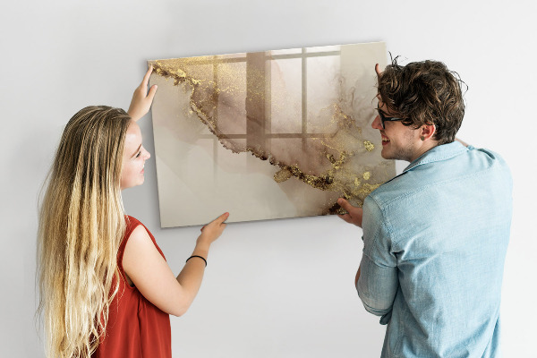 Pizarra magnética de pared con rotulador Tablero moderno para fotos y notas.