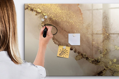 Pizarra magnética de pared con rotulador Tablero moderno para fotos y notas.