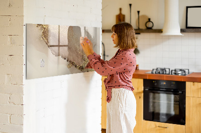 Pizarra magnética de pared con rotulador Tablero moderno para fotos y notas.
