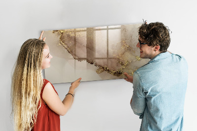 Pizarra magnética de pared con rotulador Tablero moderno para fotos y notas.