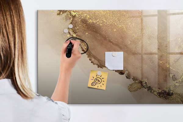 Pizarra magnética de pared con rotulador Tablero moderno para fotos y notas.