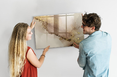 Pizarra magnética de pared con rotulador Tablero moderno para fotos y notas.