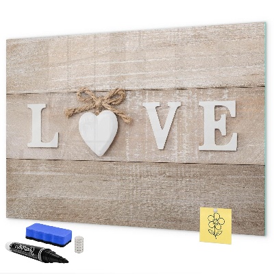 Pizarra magnética de pared con rotulador Amor en fotos y recuerdos