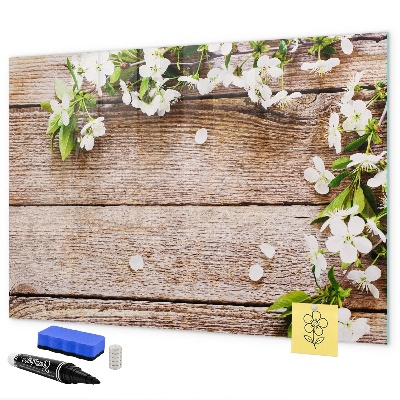 Pizarra magnética de pared con rotulador Tablero creativo para fotos y notas