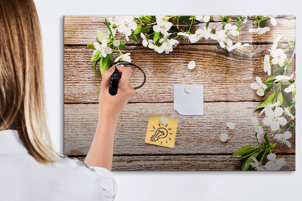 Pizarra magnética de pared con rotulador Tablero creativo para fotos y notas