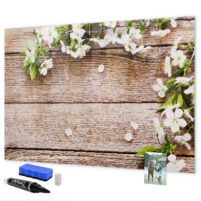 Pizarra magnética de pared con rotulador Tablero creativo para fotos y notas