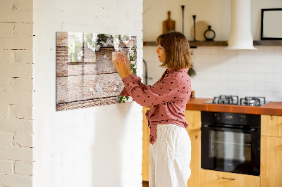 Pizarra magnética de pared con rotulador Tablero creativo para fotos y notas