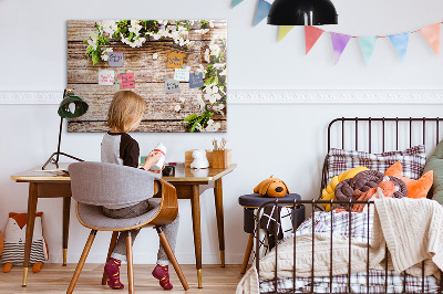Pizarra magnética de pared con rotulador Tablero creativo para fotos y notas