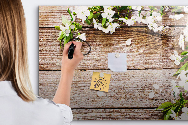 Pizarra magnética de pared con rotulador Tablero creativo para fotos y notas