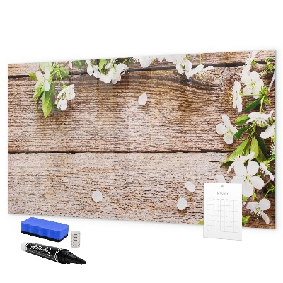 Pizarra magnética de pared con rotulador Tablero creativo para fotos y notas