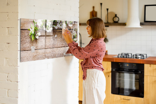 Pizarra magnética de pared con rotulador Tablero creativo para fotos y notas