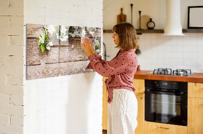 Pizarra magnética de pared con rotulador Tablero creativo para fotos y notas