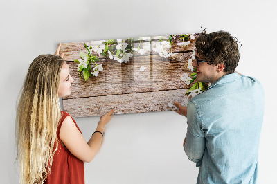 Pizarra magnética de pared con rotulador Tablero creativo para fotos y notas