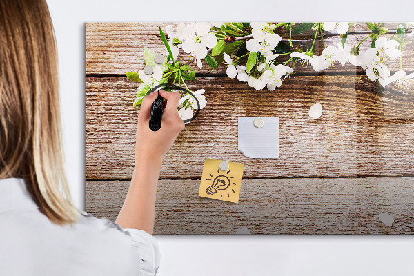 Pizarra magnética de pared con rotulador Tablero creativo para fotos y notas