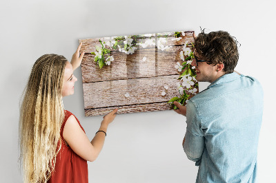 Pizarra magnética de pared con rotulador Tablero creativo para fotos y notas