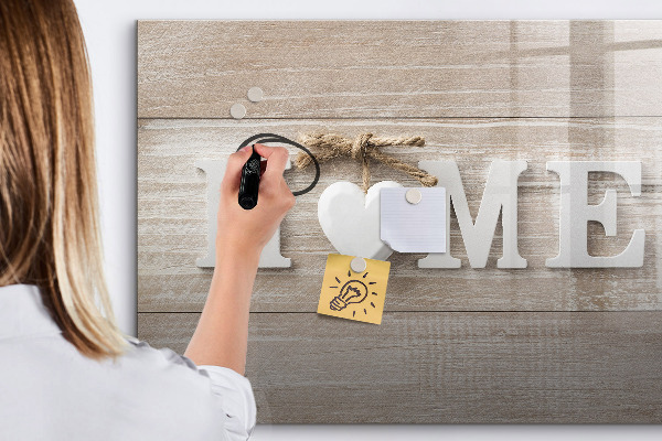 Pizarra magnética de pared con rotulador Decoración de pared con espacio para fotos