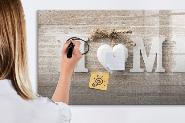 Pizarra magnética de pared con rotulador Decoración de pared con espacio para fotos