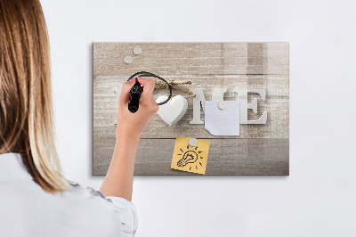 Pizarra magnética de pared con rotulador Decoración de pared con espacio para fotos