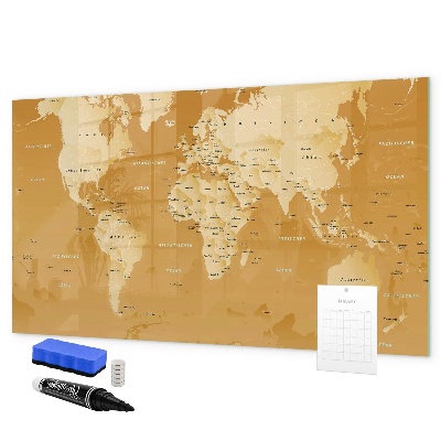 Pizarra magnética de pared con rotulador Planificador de mapas interactivo con fotos