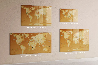 Pizarra magnética de pared con rotulador Planificador de mapas interactivo con fotos