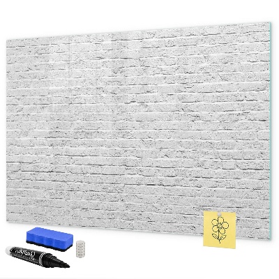 Pizarra borrable de cristal con imanes Un elegante tablero para notas y fotos.