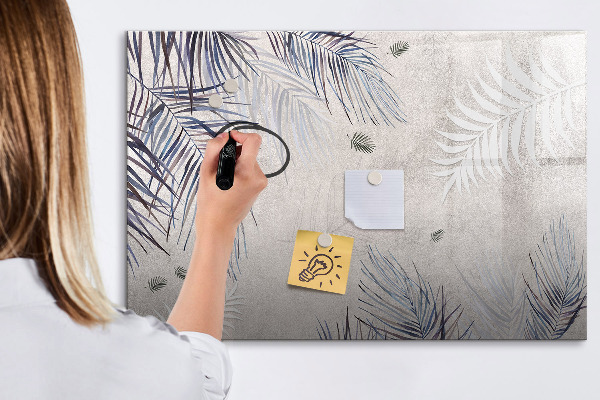 Pizarra borrable de cristal con imanes Un elegante tablero para notas y fotos.