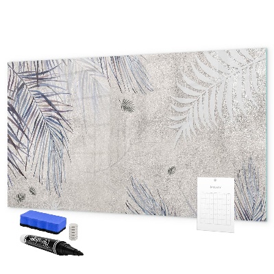 Pizarra borrable de cristal con imanes Un elegante tablero para notas y fotos.