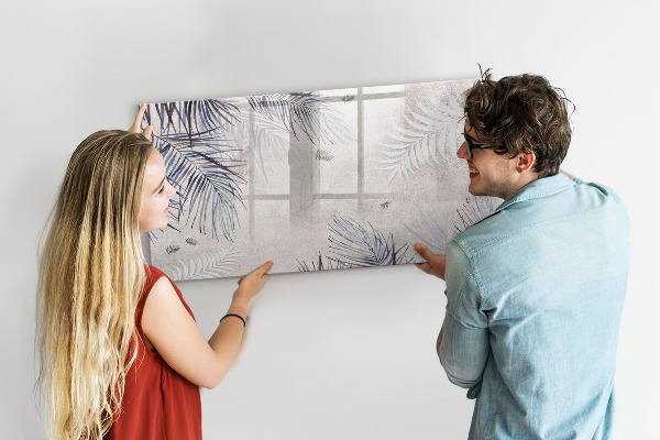 Pizarra borrable de cristal con imanes Un elegante tablero para notas y fotos.