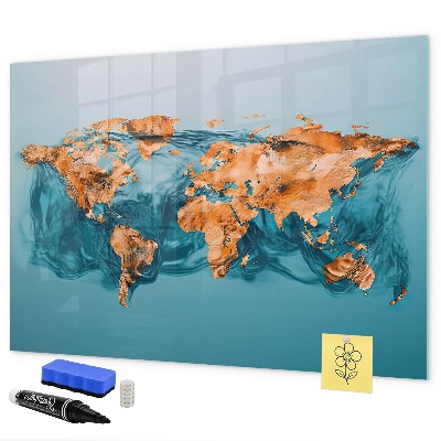Pizarra magnética de pared con rotulador Un mundo interactivo con fotos personales