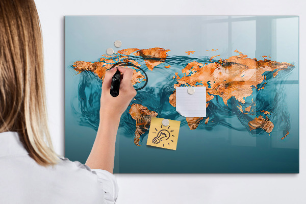 Pizarra magnética de pared con rotulador Un mundo interactivo con fotos personales