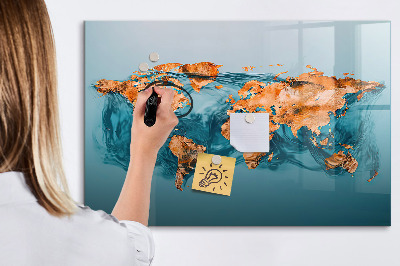 Pizarra magnética de pared con rotulador Un mundo interactivo con fotos personales