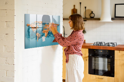 Pizarra magnética de pared con rotulador Un mundo interactivo con fotos personales