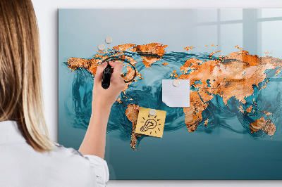 Pizarra magnética de pared con rotulador Un mundo interactivo con fotos personales