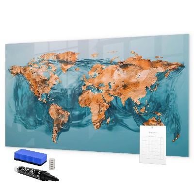Pizarra magnética de pared con rotulador Un mundo interactivo con fotos personales