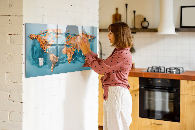 Pizarra magnética de pared con rotulador Un mundo interactivo con fotos personales
